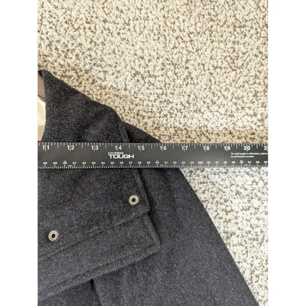 Pendleton Women's Water Resistant Cascade Wool Campbell Pea Coat Charcoal Size S